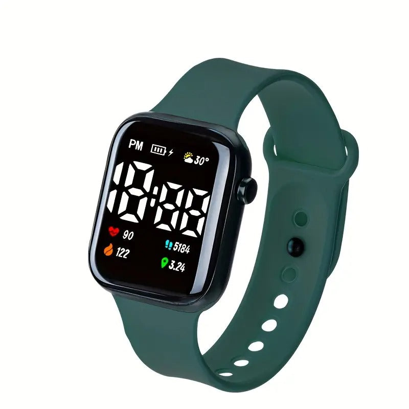 Fashionable and trendy square electronic watch