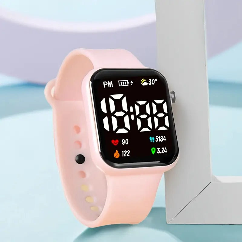 Fashionable and trendy square electronic watch