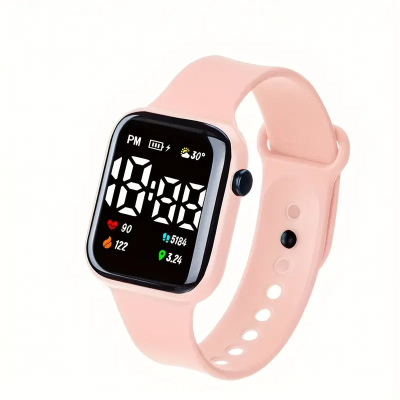 Fashionable and trendy square electronic watch