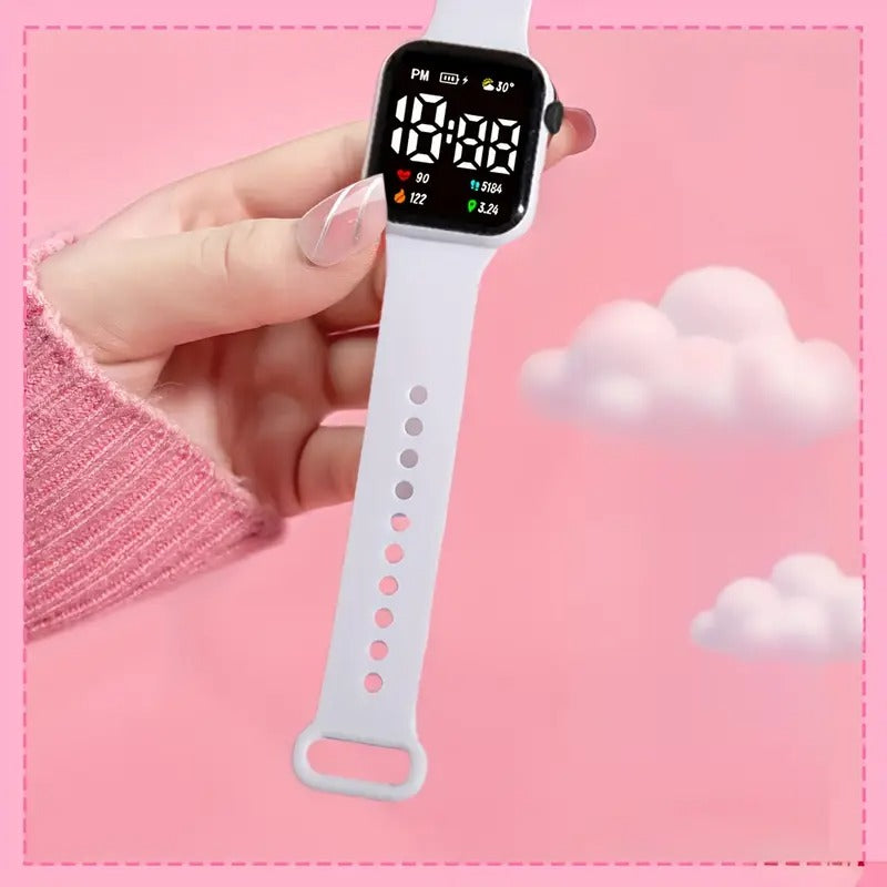 Fashionable and trendy square electronic watch