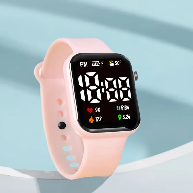 Fashionable and trendy square electronic watch