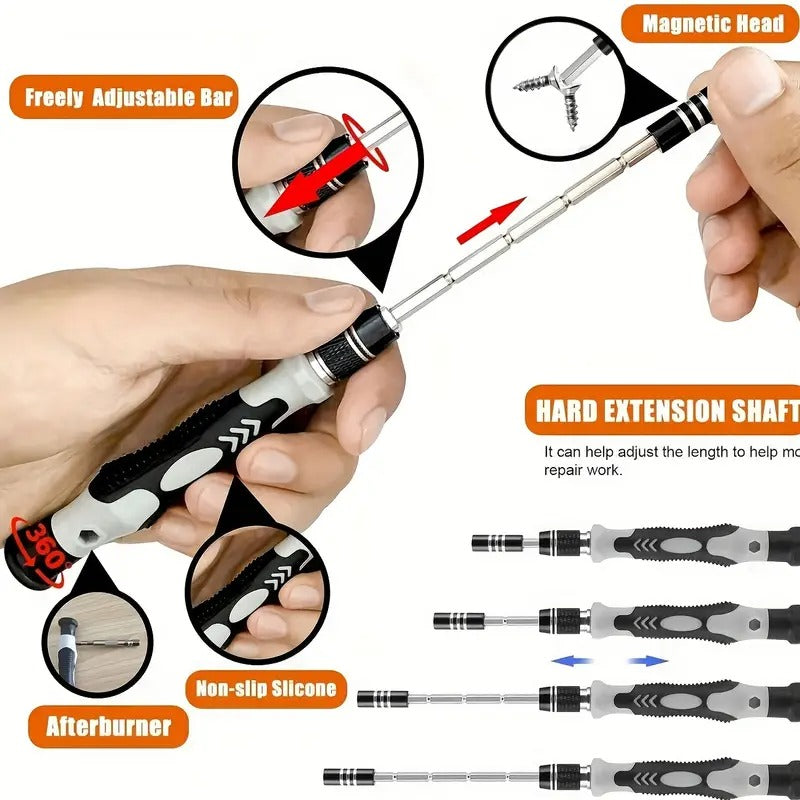 115 in 1 Upgraded Screwdriver Set with Strong Magnetic And High Hardness Multifunctional Disassembly Tool Set,