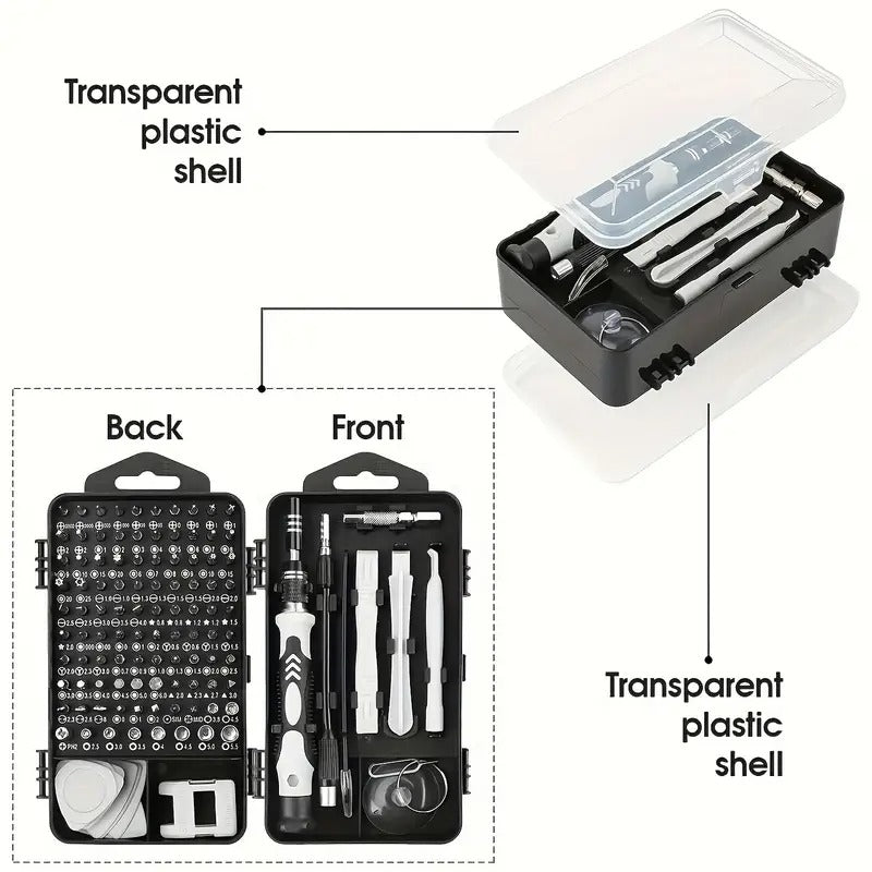 115 in 1 Upgraded Screwdriver Set with Strong Magnetic And High Hardness Multifunctional Disassembly Tool Set,