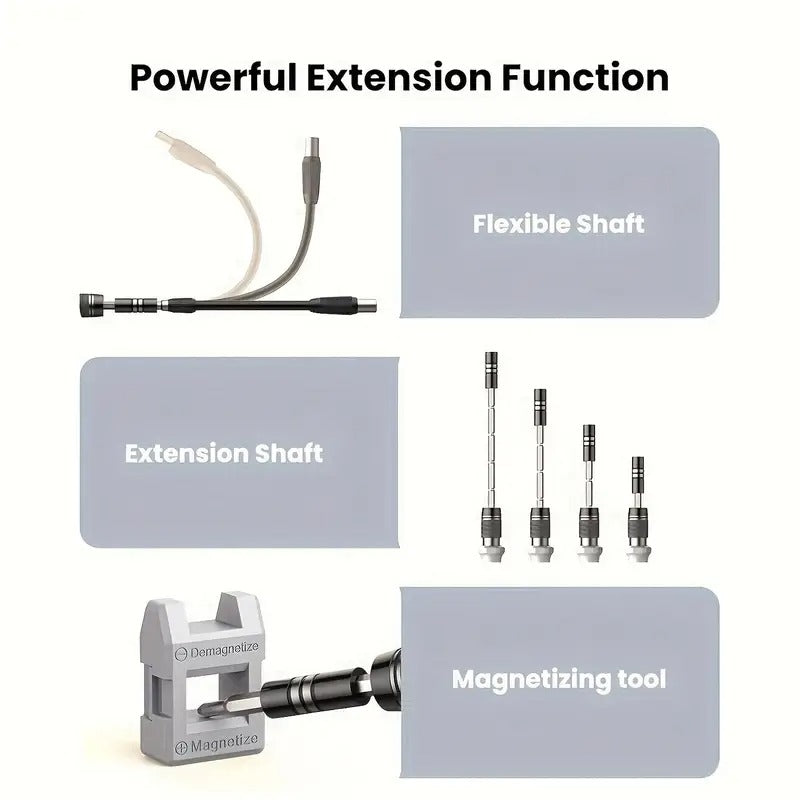 115 in 1 Upgraded Screwdriver Set with Strong Magnetic And High Hardness Multifunctional Disassembly Tool Set,