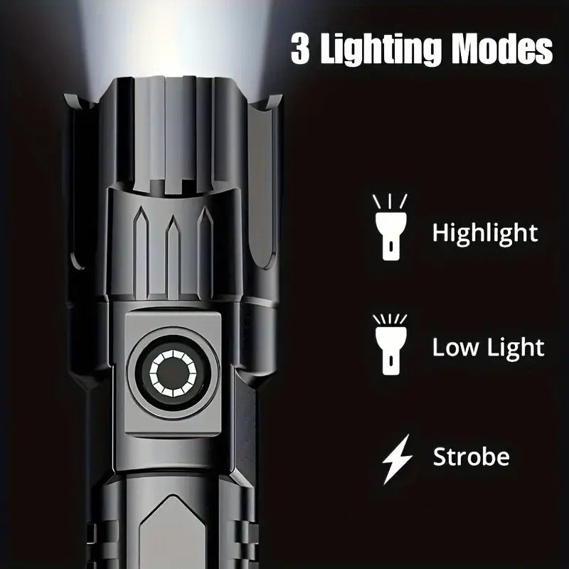 1pc LED Zoomable Flashlight