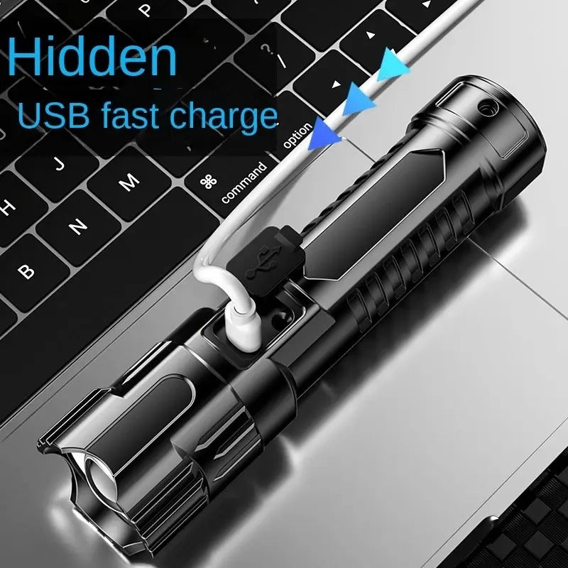 1pc LED Zoomable Flashlight