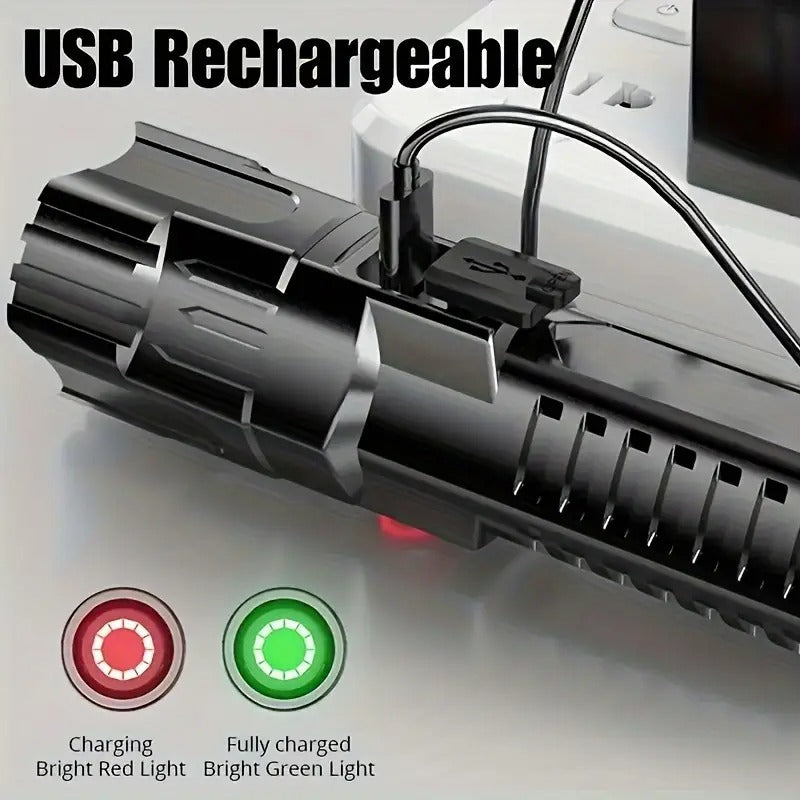 1pc LED Zoomable Flashlight