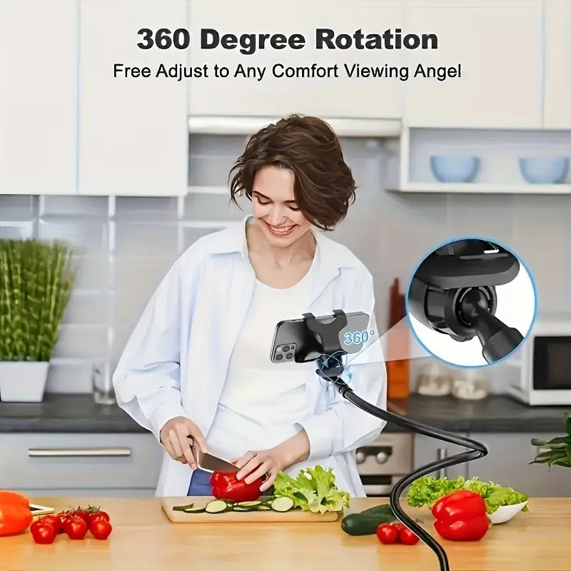 360-Degree Adjustable Goose Neck Phone Holder -
