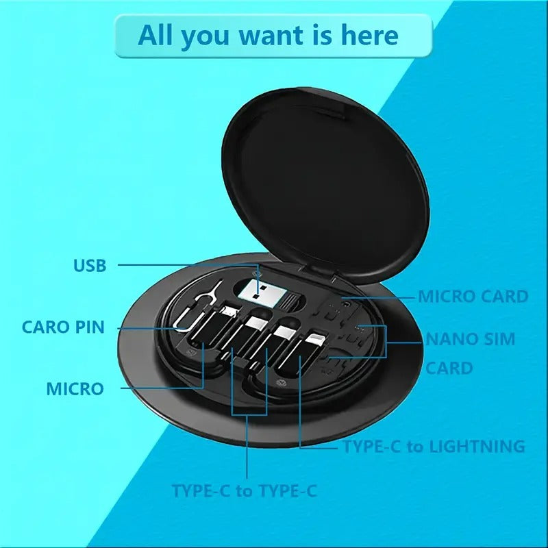 9-in-1 Multi-Function PD Fast Charging Cable Set with 60W