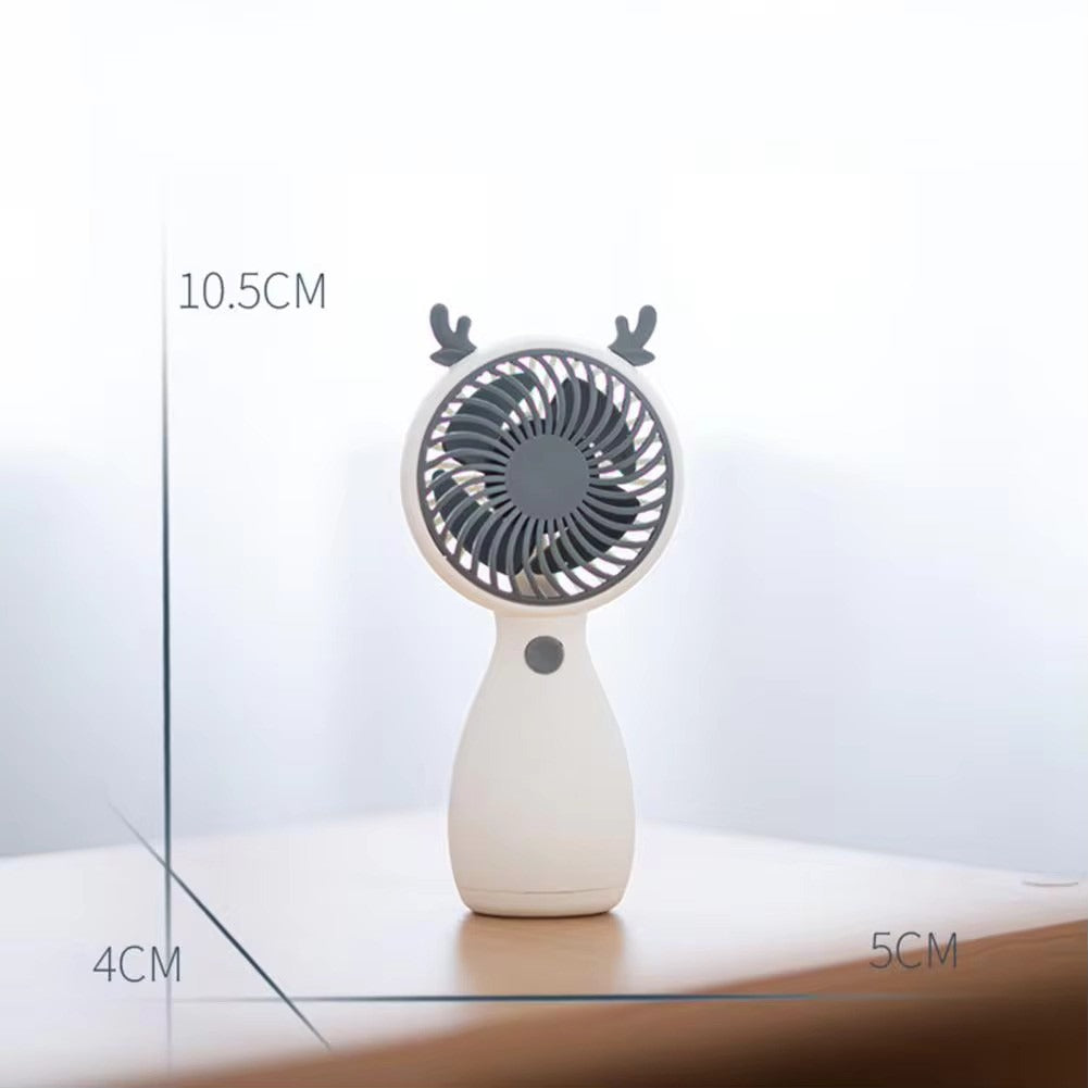 Mini Fan Quiet Operation Portable Energy-saving Lightweight USB Rechargeable Plastic Handheld Fan Multi-purpose Pocket Fan