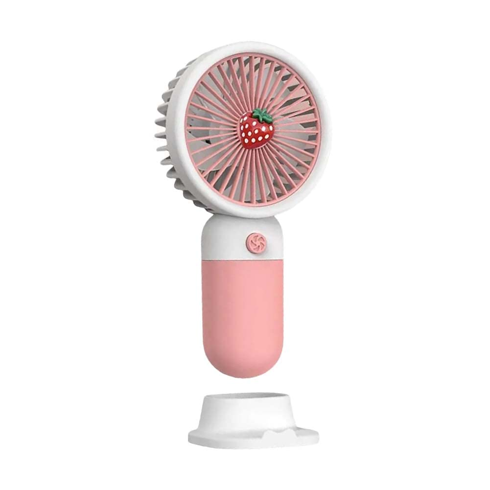 Mini Fan Quiet Operation Portable Energy-saving Lightweight USB Rechargeable Plastic Handheld Fan Multi-purpose Pocket Fan